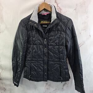 Klim Jacket Womens XS Black Waverly 4082 Puffer Quilted Synthetic Snap Button